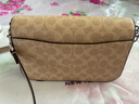 蔻馳（COACH）女士時(shí)尚經(jīng)典百搭潮流單肩斜挎包信封包 沙黃色/灰褐色CX798SVPWH 曬單實(shí)拍圖