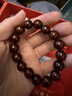 月印百川 小葉紫檀手串文玩佛珠男女款手鏈約12mm 曬單實(shí)拍圖