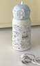 恒度原創(chuàng  )雪人貓咪可愛(ài)保溫杯高顏值少女吸管雙飲三合一ins風(fēng)保溫水杯 原創(chuàng  )雪人磨砂貓咪500ml 曬單實(shí)拍圖
