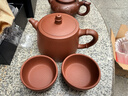 百年利永宜興紫砂壺純全手工原礦紫泥泡茶壺功夫茶具竹節漢鐸一壺兩杯套裝 竹節漢鐸 240ml 原礦紫泥 曬單實(shí)拍圖