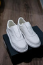 百麗時(shí)尚百搭小白鞋男26春牛皮厚底休閑板鞋D5R04AM6 米白 43 曬單實(shí)拍圖