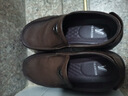 意爾康男鞋羊皮軟面生活休閑鞋舒適軟底套腳爸爸鞋 59747W棕色40 曬單實(shí)拍圖