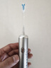 博皓（prooral）掃振電動(dòng)牙刷男女士專(zhuān)用成人電動(dòng)牙刷情侶 自動(dòng)牙刷智能電動(dòng)牙刷便攜正畸軟毛刷頭 鋁合金磁吸充電 銀色| 高頻振動(dòng)| 軟膠刷頭 曬單實(shí)拍圖