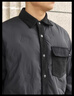 太平鳥(niǎo)男裝【襯衫式】 輕薄羽絨服2025年冬季純色翻領(lǐng)防寒服 黑色 第一批 L 曬單實(shí)拍圖