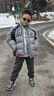 蓋璞（GAP）男童冬季款logo撞色可拆卸連帽羽絨服兒童裝外套829580 曬單實(shí)拍圖
