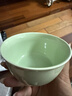 馬卡龍色系陶瓷碗奶油色高顏值家用釉下彩餐具ins新款飯碗甜品碗 1個(gè)裝【4.5英寸碗】豆沙綠 曬單實(shí)拍圖