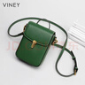 viney牛皮包包女包迷你手機小包洋氣單肩斜挎生日禮物高級感送女友老婆 曬單實(shí)拍圖