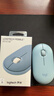 羅技（Logitech）LOGITECH PEBBLE 無(wú)線(xiàn)藍牙鼠標 輕音鼠標 辦公鵝卵石造型 輕薄便攜 時(shí)尚小巧 品月藍 曬單實(shí)拍圖