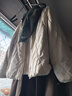 金三塔JINSANT金三塔100%蠶絲填充秋冬長(cháng)袖棉襖女新品三防外套保暖上衣 白色 2XL 曬單實(shí)拍圖