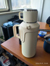 愛(ài)仕達保溫壺316不銹鋼大容量保溫瓶車(chē)載杯水壺戶(hù)外旅行壺暖水瓶白色 曬單實(shí)拍圖
