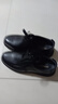紅蜻蜓真皮正品皮鞋頭層牛皮輕便軟底男士商務(wù)休閑皮鞋WJA33220 黑色 41 曬單實(shí)拍圖