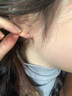 QMXDS999純銀耳釘女士足銀養耳洞睡覺(jué)免摘2026新款高級感水滴百搭耳環(huán) s999足銀水滴耳釘 小號一對 曬單實(shí)拍圖
