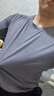 迪卡儂運動(dòng)短袖T恤速干衣男輕盈透氣有氧健身運動(dòng)T恤男淺4108226煙灰色L 曬單實(shí)拍圖