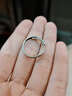 龍虎山S925銀戒指男女士九字真言開(kāi)口戒子調節指環(huán)男道家護身食指戒 曬單實(shí)拍圖