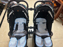 babynest雙胞胎嬰兒推車(chē)可坐可躺可拆分輕便折疊高景觀(guān)新生兒童雙人0-3歲 星空黑+星空黑[三代] 曬單實(shí)拍圖