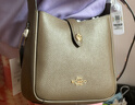蔻馳（COACH）【品牌直供】女士HADLEY小號單肩斜挎包深褐色CAL60禮物 曬單實(shí)拍圖