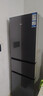 海爾（Haier）冰箱三門(mén) 彩晶鋼化玻璃面板 新一級能效雙變頻 三開(kāi)門(mén)電冰箱家用大容量 風(fēng)冷無(wú)霜 218升星蘊銀【一級變頻+彩晶面板】 曬單實(shí)拍圖