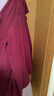 松山棉店松山福紅色睡衣家居服套裝男女新中式輕國風(fēng)長(cháng)袖開(kāi)衫本命年結婚 女士-深櫻紅 L （女士165，男士175） 曬單實(shí)拍圖