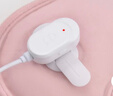電熱水袋取暖器家用充電式暖水袋U型充電式熱水袋脖子熱敷頸椎暖水袋肩膀親膚防爆電暖肚子電加熱 絨布款-粉色 U型充電式 曬單實(shí)拍圖