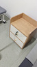 床頭柜現代簡(jiǎn)約迷你收納儲物柜臥家用室床邊柜北歐式現代小柜子 【熱賣(mài)-帶鎖雙抽】田園橡木 曬單實(shí)拍圖