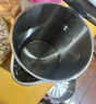 美的（Midea）電水壺電熱水壺  大容量家用燒水壺 雙層防燙開(kāi)水壺 304不銹鋼無(wú)縫內膽 大功率快速燒水 1.5L 【一鍵開(kāi)蓋I無(wú)縫內膽】HJ1566 曬單實(shí)拍圖