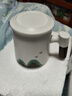 千里江山辦公杯水杯高檔陶瓷茶水分離杯馬克杯帶蓋泡茶杯 白色 450ml 曬單實(shí)拍圖