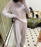 亞朵星球深睡睡衣女士家居服莫代爾睡衣睡褲套裝高端品質(zhì)生日節日送禮 輕羽粉 S 曬單實(shí)拍圖