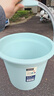 FANCYCHIC塑料水桶大容量手提特厚家用多功能學(xué)生宿舍廁所洗衣裝洗澡儲水桶 藍雅色【單個(gè)桶】 特大號【真實(shí)特厚-40L】 曬單實(shí)拍圖