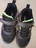 鴻星爾克（ERKE）童鞋男童中大童運動(dòng)鞋兒童慢跑鞋正黑/熒光亮光綠35 曬單實(shí)拍圖
