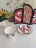 YOGEHOME優(yōu)格郁金香咖啡杯高檔精致陶瓷杯碟套裝法式復古拿鐵拉花杯伴手禮 蝴蝶花紋咖啡杯碟組 無(wú)規格 曬單實(shí)拍圖