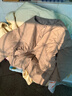 MUJI女式 輕量羽絨便攜式 無(wú)領(lǐng) 夾克 羽絨服女款  淺米色5A XL 曬單實(shí)拍圖