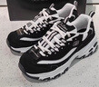 斯凱奇奧利奧|女鞋黑白老爹鞋復古熊貓鞋透氣運動(dòng)鞋88888250 曬單實(shí)拍圖