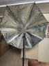 妙圖反光傘拋物線(xiàn)反射柔光傘直播拍攝補光人像攝影棚閃光燈33寸 43寸 60寸影棚影樓柔光拍攝道具 43寸黑銀反光傘 曬單實(shí)拍圖