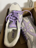 亞瑟士ASICS男女經(jīng)典耐磨舒適復古慢跑鞋 GEL-VENTURE 6  灰色/藍紫色 39 曬單實(shí)拍圖