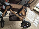 安貝尼嬰兒推車(chē)輕便可坐可躺0-3-6歲手推車(chē)四輪減震折疊寶寶雙向嬰兒車(chē) 至尊款-卡其色（四輪橡膠+四輪減震+大禮包） 曬單實(shí)拍圖
