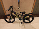 鳳凰兒童山地車(chē)自行車(chē)男女孩青少年5-8-10-12-15-18歲成年人減震變速 【高配-單速一體輪】元氣綠丨大禮包（帶車(chē)燈后座） 22寸（適合身高140-160cm） 曬單實(shí)拍圖