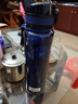 UZSPACE優(yōu)之大容量水壺男女情侶塑料杯運動(dòng)健身水杯飲水壺夏季喝水杯子 鐵灰藍 1個(gè) 950ml 曬單實(shí)拍圖