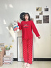 媞妮歐（DINIO）紅色女睡衣春秋純棉2026馬年新款大碼胖mm秋冬款本命年家居服套裝 曬單實(shí)拍圖