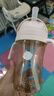 babycare兒童吸管杯防噴直飲管奶瓶牛奶杯學(xué)飲杯PPSU300ml粉1-3歲 曬單實(shí)拍圖