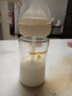 舒嬰奶瓶防脹氣防嗆奶新生嬰兒寶寶斷奶仿母乳寬口徑玻璃240ml 曬單實(shí)拍圖