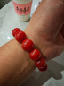 力匠純自然南紅手串收藏級川料瓦西錦紅瑪瑙單圈手鏈滿(mǎn)色滿(mǎn)肉九口佛珠 【滿(mǎn)肉滿(mǎn)色】南紅16mm（配證書(shū)) 曬單實(shí)拍圖