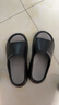 海瀾之家（HLA）撞色踩屎感運動(dòng)拖鞋男士夏季厚底家居厚底浴室防滑耐磨沙灘涼拖鞋 黑灰 41-42 【適合40-41腳】 曬單實(shí)拍圖