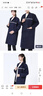 元棉 反光條工作服大褂 加長(cháng)加厚勞保服口袋款 可定制文字logo 藏藍色 建議身高165-175cm 曬單實(shí)拍圖
