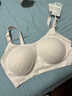 全棉時(shí)代哺乳文胸孕婦內衣孕產(chǎn)無(wú)縫軟支撐肩開(kāi)扣文胸L/C80 貝殼杏粉 曬單實(shí)拍圖