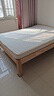 納之榮橡膠木榻榻米全實(shí)木無(wú)床頭1.5x2米家用定制簡(jiǎn)約民宿酒店單雙人床 原木色【床高40CM】單床(包安裝) 1500mm*2000mm 曬單實(shí)拍圖