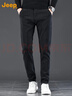 JEEP吉普高端男士牛仔褲男2026春季韓版修身小腳褲潮牌休閑直筒褲子男 曬單實(shí)拍圖
