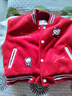 女童外套加絨2025新款洋氣兒童衣服1-3秋冬小女孩加厚棒球服3-6歲 棒球服紅色 90 cm 曬單實(shí)拍圖