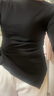 UR2026春季新款女裝氣質(zhì)不規則肌理感扭結修身長(cháng)袖T恤UWM450169 黑色 XL 曬單實(shí)拍圖