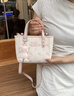 紐芝蘭（NUCELLE）飛馬小托特菜籃子包新款輕奢小眾手提斜挎女士包包生日禮物送女生 曬單實(shí)拍圖