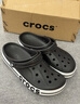 卡駱馳（CROCS）洞洞鞋貝雅卡駱班輕便耐磨一腳蹬休閑鞋|205089 黑色/白色-066 43 (270mm) 曬單實(shí)拍圖
